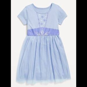 NWT Old Navy Disney© Short-Sleeve Princess Tutu Dress Elsa